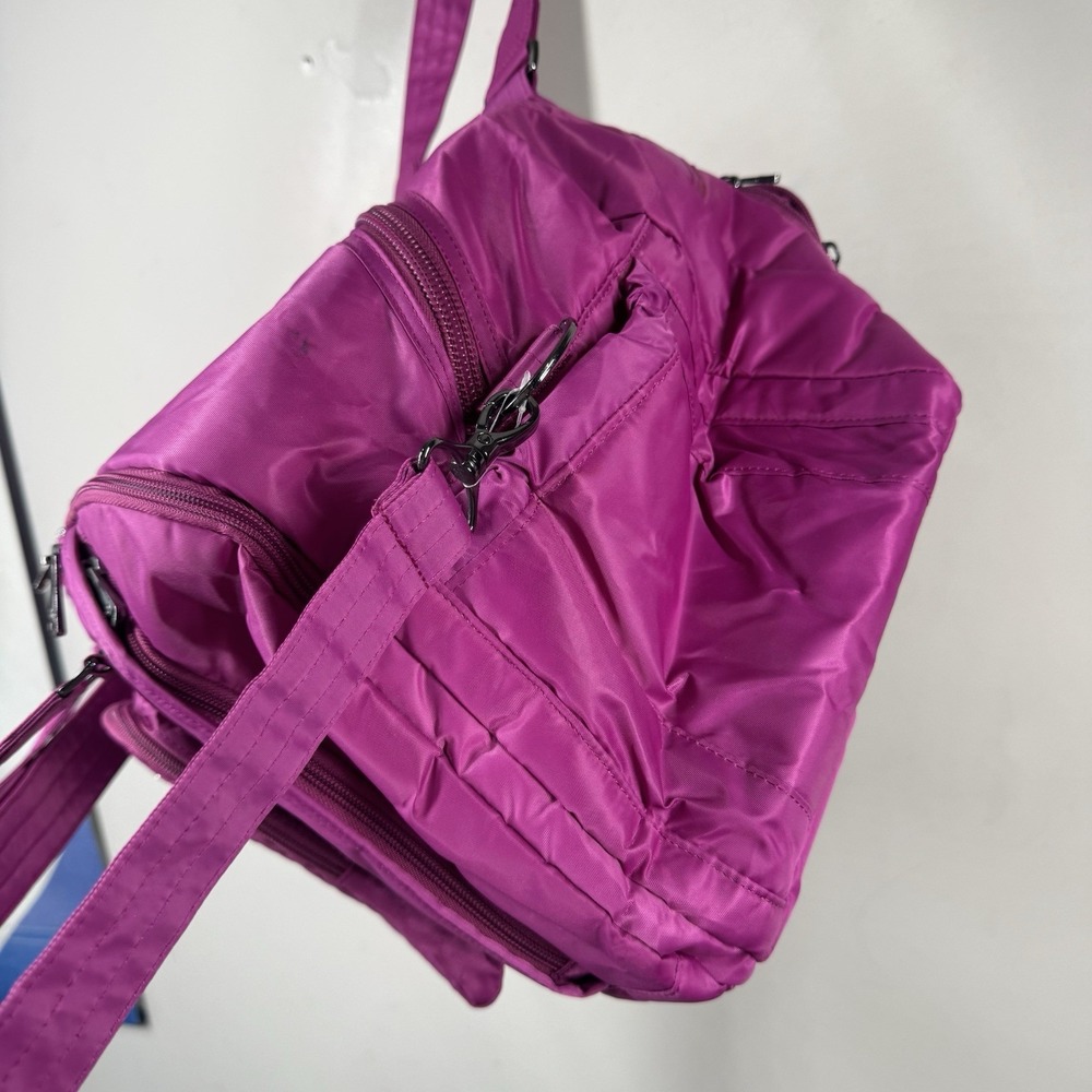 Lug PROPELLER Travel Duffel Bag Orchid Pink Nylon Weekender Carry All On - Picture 9 of 13